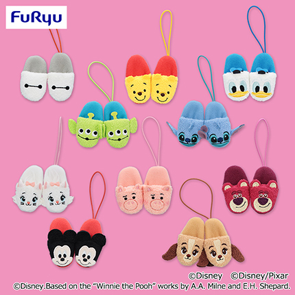ディズニー＆ピクサーキャラクター　ふわふわスリッパマスコット
