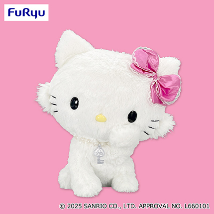 チャーミ―キティ　毛づくろいBIGぬいぐるみ