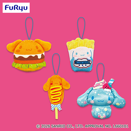 シナモロール　ダイナーモチーフマスコット