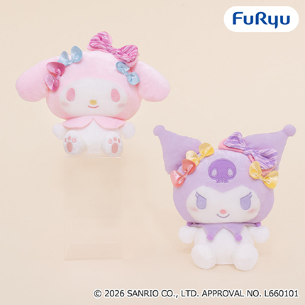 マイメロディ・クロミ リボンがいっぱいBIGぬいぐるみ～パステル～