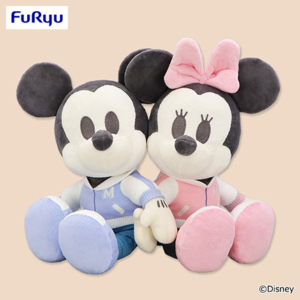 ミッキー&ミニー ちょっもっさ デココレ ペアぬいぐるみ