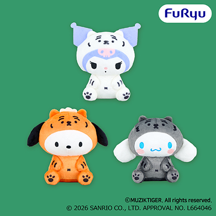 MUZIK TIGER x SANRIO CHARACTERSBIG　ぬいぐるみ