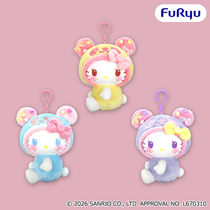 パンダ ハローキティ くりっぴぃ ぬいぐるみ～ビーズ～