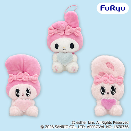 エスターバニー×マイメロディ ハートハグマスコット